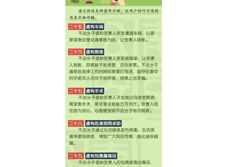 9大类型，58种电信诈骗手法