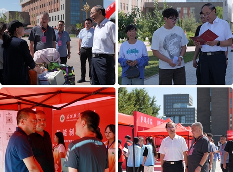 喜迎新同学｜校领导深入新生报到现场、公寓、餐厅走访慰问新生及家长